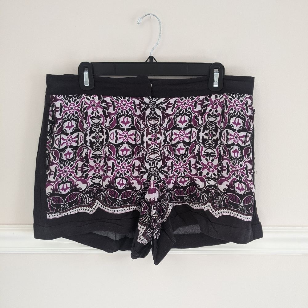 WHBM patterned linen-like pants